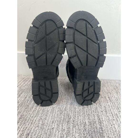 Blondo Plaka Waterproof Boot Size 6 Black Leather Lug Sole Fleece, NWOT - Picture 6 of 7